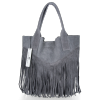 Dámská kabelka shopper bag Vittoria Gotti šedá VPOS9